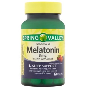 Melatonina 3mg 120 tabs Spring Valley - validade 10/2021