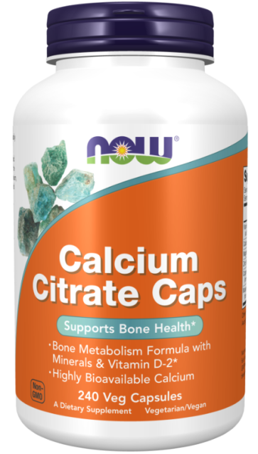 Calcium Citrate Caps, 240 Veg Capsules Now foods