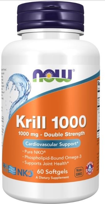Krill, Double Strength 1000 mg 60 Softgels Now