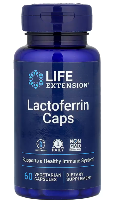 Lactoferrin Caps, 60 Vegetarian Capsules (300 mg per Capsule) Life Extension