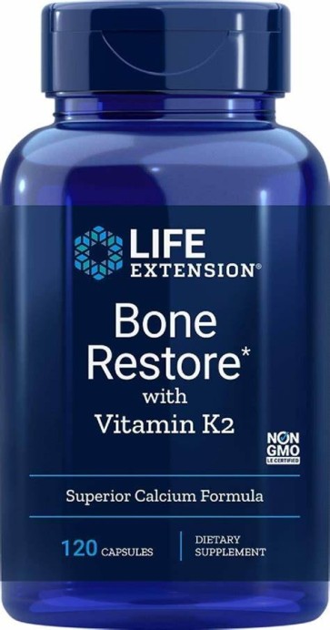 Bone Restore with Vitamin K2 120 capsules Life Extension