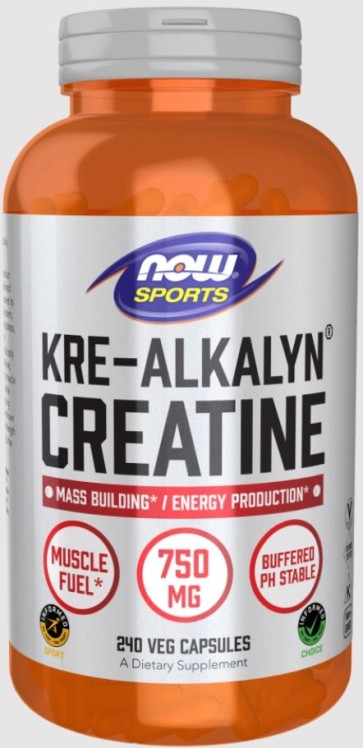 Kre-Alkalyn(R) Creatine 750 mg 240 caps Now foods