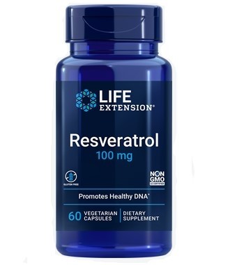 Resveratrol 100 mg. 60 vegetarian capsules LIFE Extension