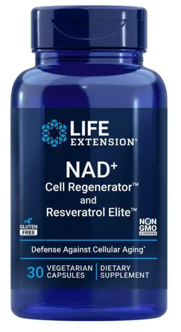 NAD+ Cell Regenerator and Resveratrol Elite Life Extension