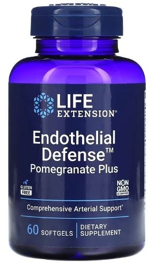 Endothelial Defense™ Pomegranate Plus 60 softgels Life Extension