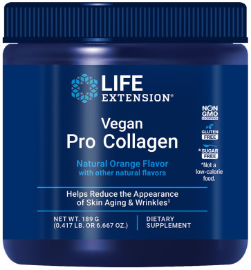 Life Extension, Vegan Pro Collagen, Natural Orange, 6.667 oz (189 g)