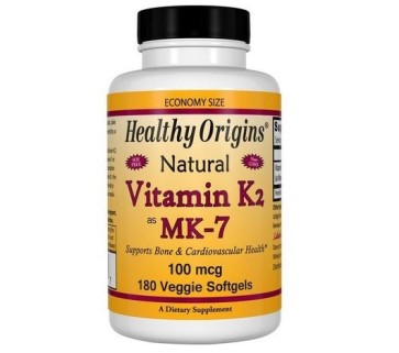 Vitamina K2 Mk7 100mcg  180 veggies softgels HEALTHY Origins