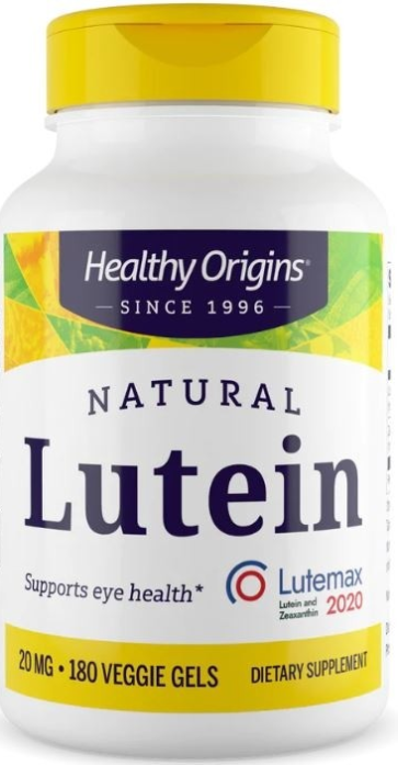 Lutein (Lutemax 2020) 20mg 180 veg softgels Healthy Origins