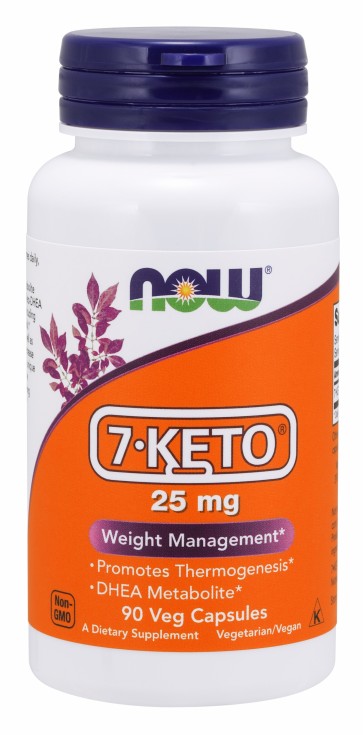 7 Keto 25mg 90vcaps NOW Foods