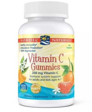 Vitamina C 250mg 60 gummies Nordic Naturals