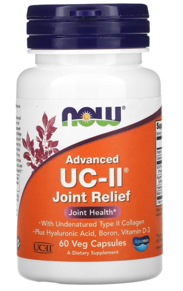 Advanced UC-II Joint Relief, 60 Veg Capsules Now foods