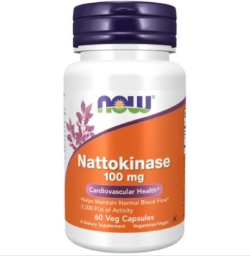 Nattokinase 100 mg 60Veg Capsules NOW Foods