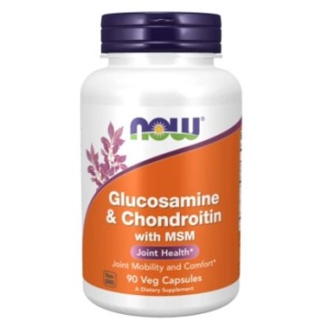 Glucosamine & Chondroitin with MSM 90Veg Capsules Nowfoods