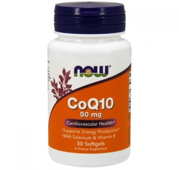 CoQ10 50mg + VIT E  50 SGELS NOW Foods