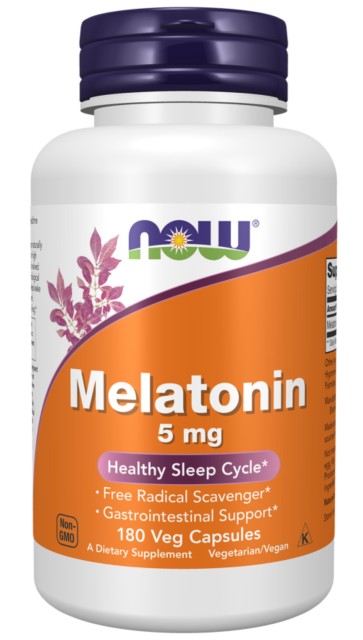 MELATONIN 5mg 180 VCAPS Now foods