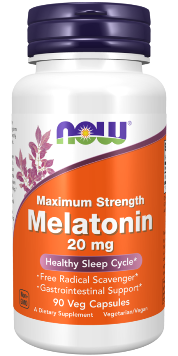 MELATONIN 20MG 90 VCAPS Now foods