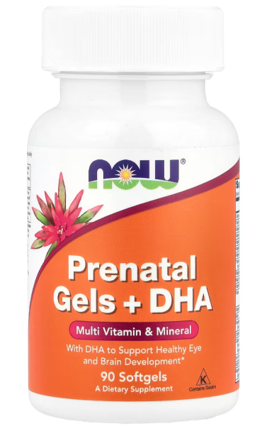 PRE-NATAL MULTI WITH DHA 90 SOFTGELS  Now foods