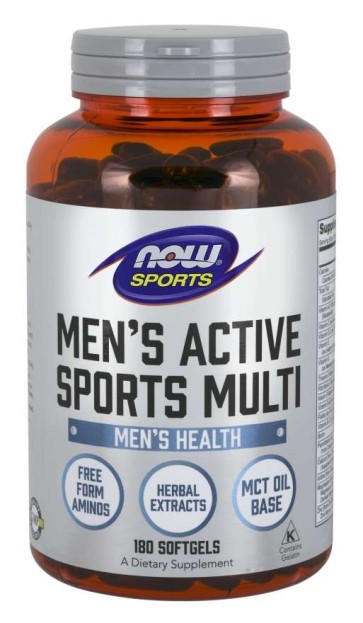 Mens Active Sports Multi 180 Softgels NOW Foods