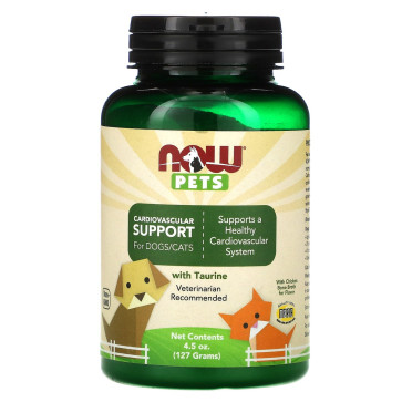 Pets, Cardiovascular Support for Dogs/Cats, 4.5 oz (127 g) Now foods
