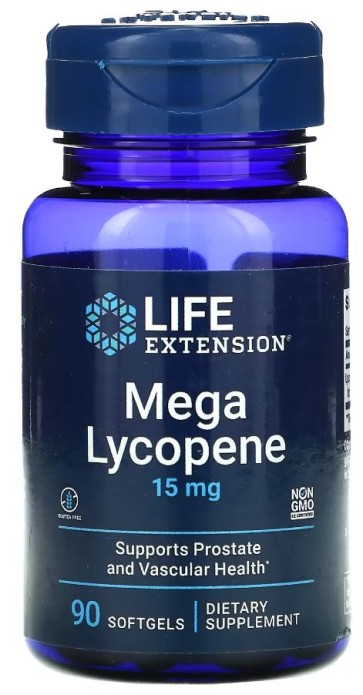 Mega Lycopene 15 mg, 90 softgels Life Extension