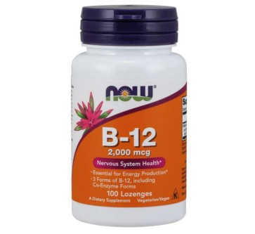 B-12 2.000 Now 100 lozenges NOW Foods