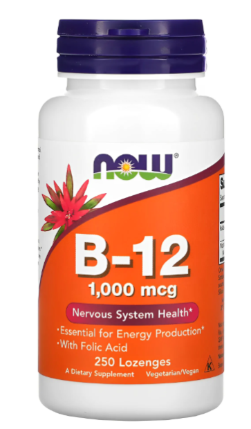 B12 1000mcg 250Loz Now foods