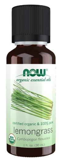 ORGANIC LEMONGRASS OIL 1 oz NOW Foods