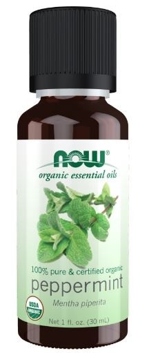 ORGANIC PEPPERMINT OIL 1oz NOW Foods