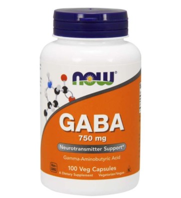 GABA 750mg 100 caps Now foods