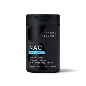 NAC, N-Acetyl-Cysteine, 600 mg, 90 Veggie Capsules Sports Research