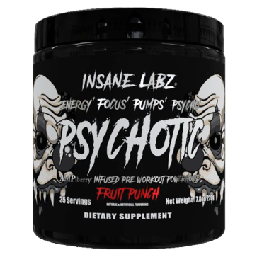 Pré-treino Psychotic BLACK 220g (35 doses) - Insane Labz