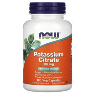 Potassium Citrate, 99 mg, 180 Veg Capsules Now