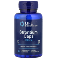 Strontium Caps 750 mg, 90 vegetarian capsules Life Extension