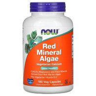 Red Mineral Algae, 180 Veg Capsules Now foods