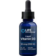 Liquid Vitamin D3, 50 mcg (2,000 IU), 1 fl oz (29.57 ml) LE