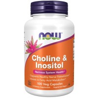 Choline & Inositol 500 mg 100 Veg Capsules Now foods