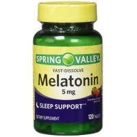 Melatonina 5mg 120 tabs Spring Valley - validade 9/2021 e 10/21