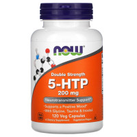 5-HTP, 200 mg, Double Strength 120 Veg Capsules Now foods