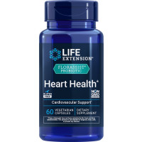 FLORASSIST Probiotic Heart Health, 60 Vegetarian Capsules (74 mg per Capsule) Life Extension