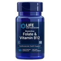 BioActive Folate & Vitamin B12 90vcaps Life Extension
