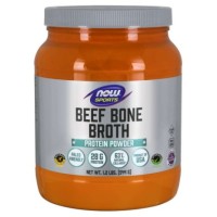 Bone Broth, Beef Powder 544g Now foods