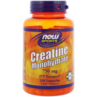 Creatine Monohydrate, 120 Veg Capsules (0.75 g per Capsule) Now