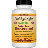 Resveratrol 300mg Red Wine Extract 60 Vcaps HEALTHY Origins