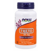 7 Keto 25mg 90vcaps NOW Foods