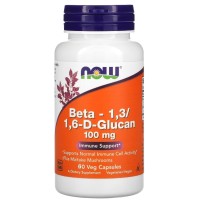 BETA 1,3/1,6 GLUCAN  60 VCAPS Now foods