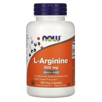 L ARGININE 500mg 100 VCAPS Now