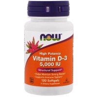 Vitamina D3 5.000 120 softgels NOW Foods