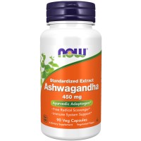 ASHWAGANDHA EXT 450MG 90 vcaps Now Foods