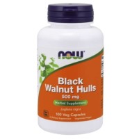 Black Walnut Hulls 500mg 100vcaps NOW Foods