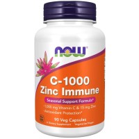 C 1000 Zinc Immune 90 Veg Caps Now foods